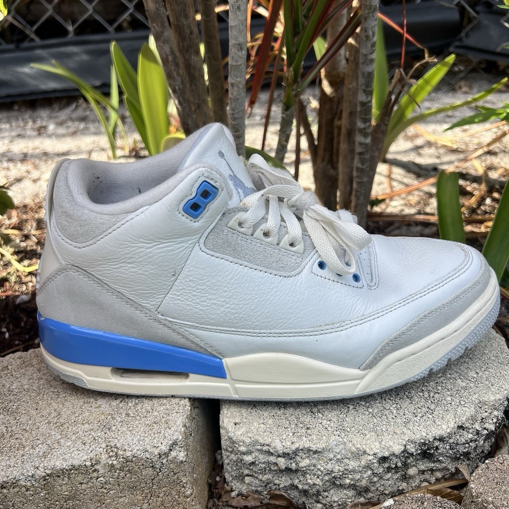 Size 9 Jordan Air Jordan 3 Retro Lucky Shorts White Blue CT8532-101 2024